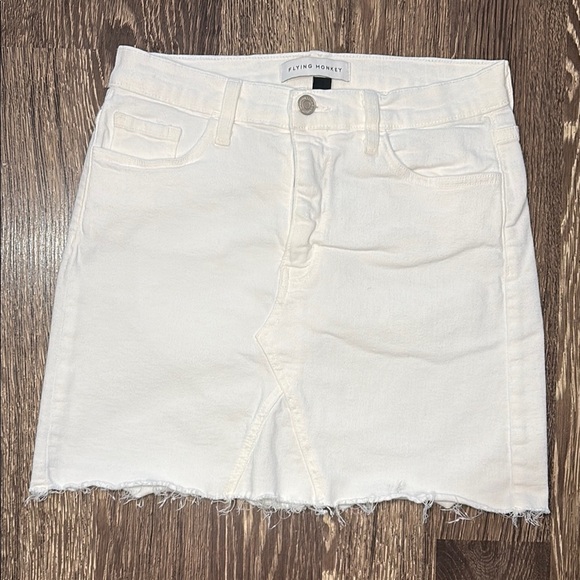 Flying Monkey Dresses & Skirts - Flying Monkey White Denim Pencil Skirt size 29